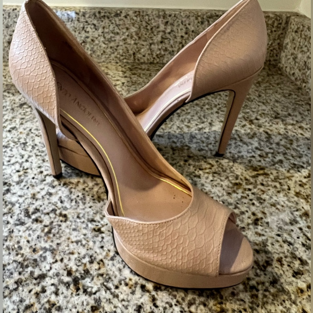 Lightly used Enzo Angiolini nude pumps. Size 9.5.